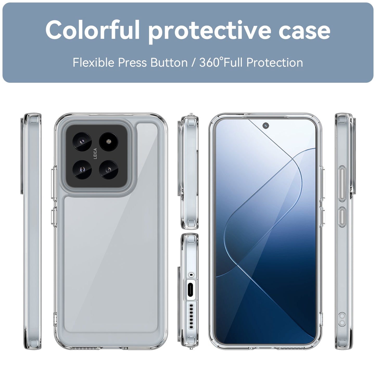 Xiaomi 14 Soft Gel Bumper Case [Clear]
