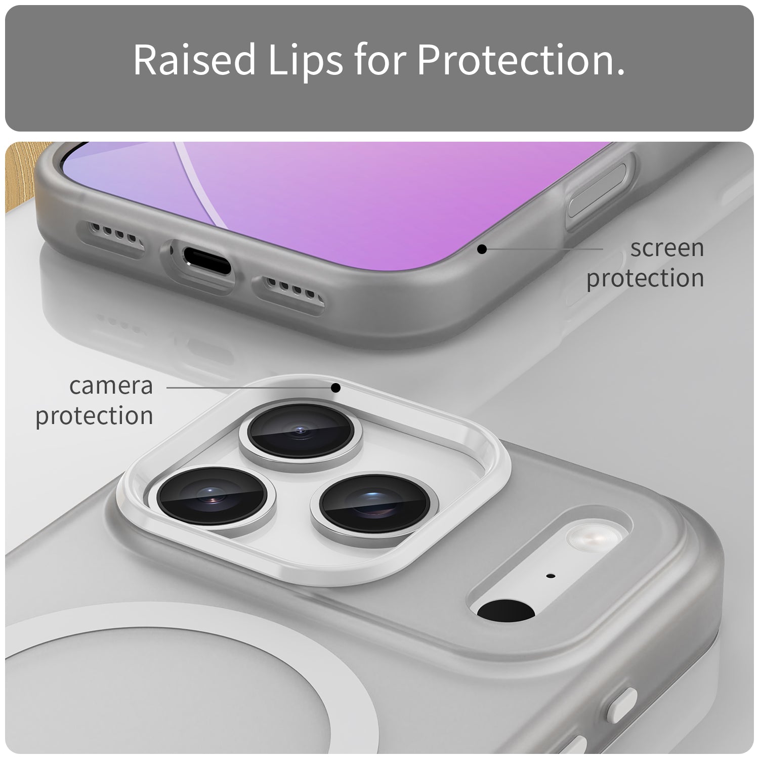 Iphone 17 Pro Magsafe Soft Matte Case [White]