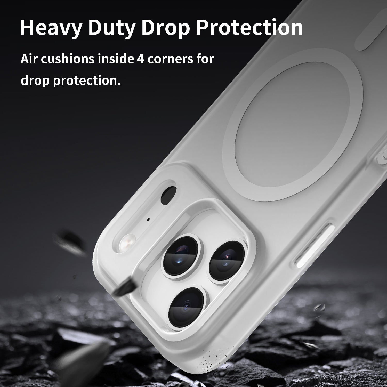 Iphone 17 Pro Magsafe Soft Matte Case [White]