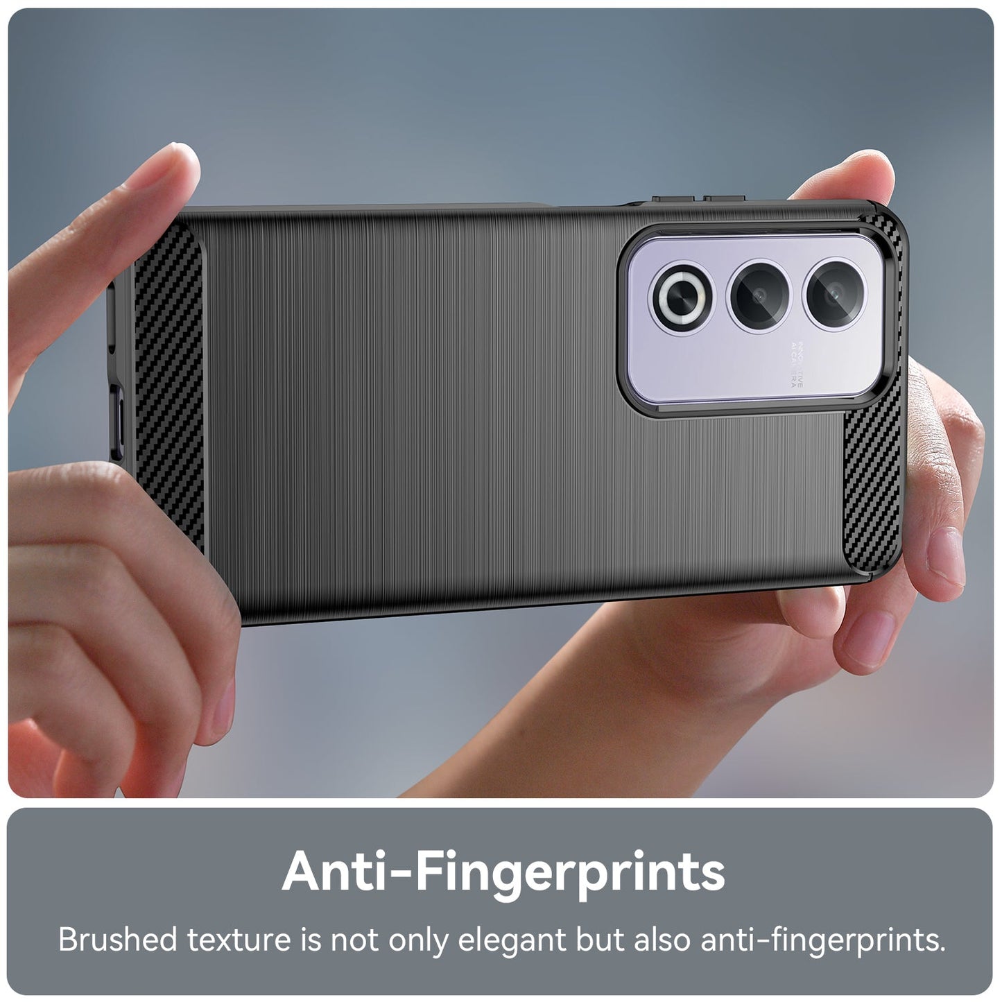 Oppo A80 5G Carbon Fibre Case [Black]
