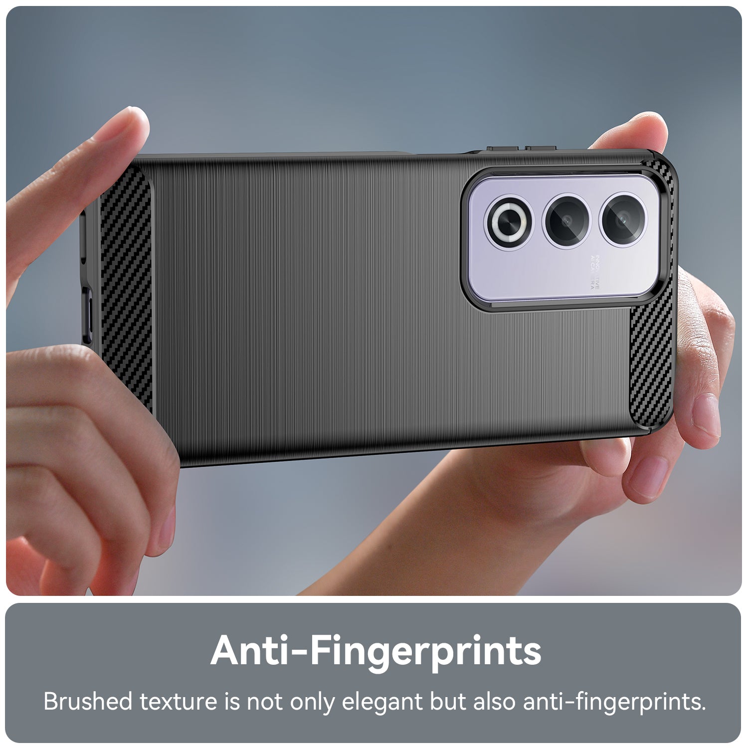 Oppo A80 5G Carbon Fibre Case [Black]
