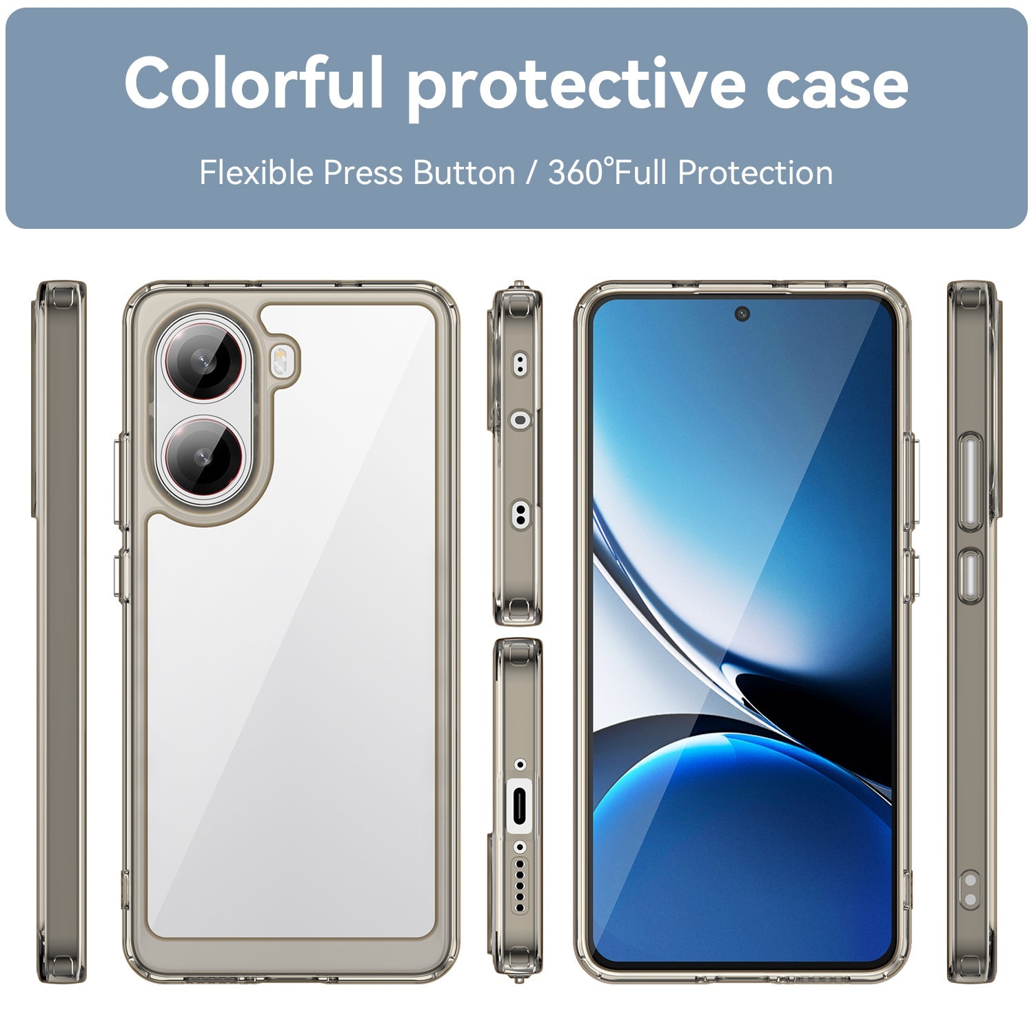 Xiaomi Poco X7 Pro Soft Gel Case [Clear Grey]