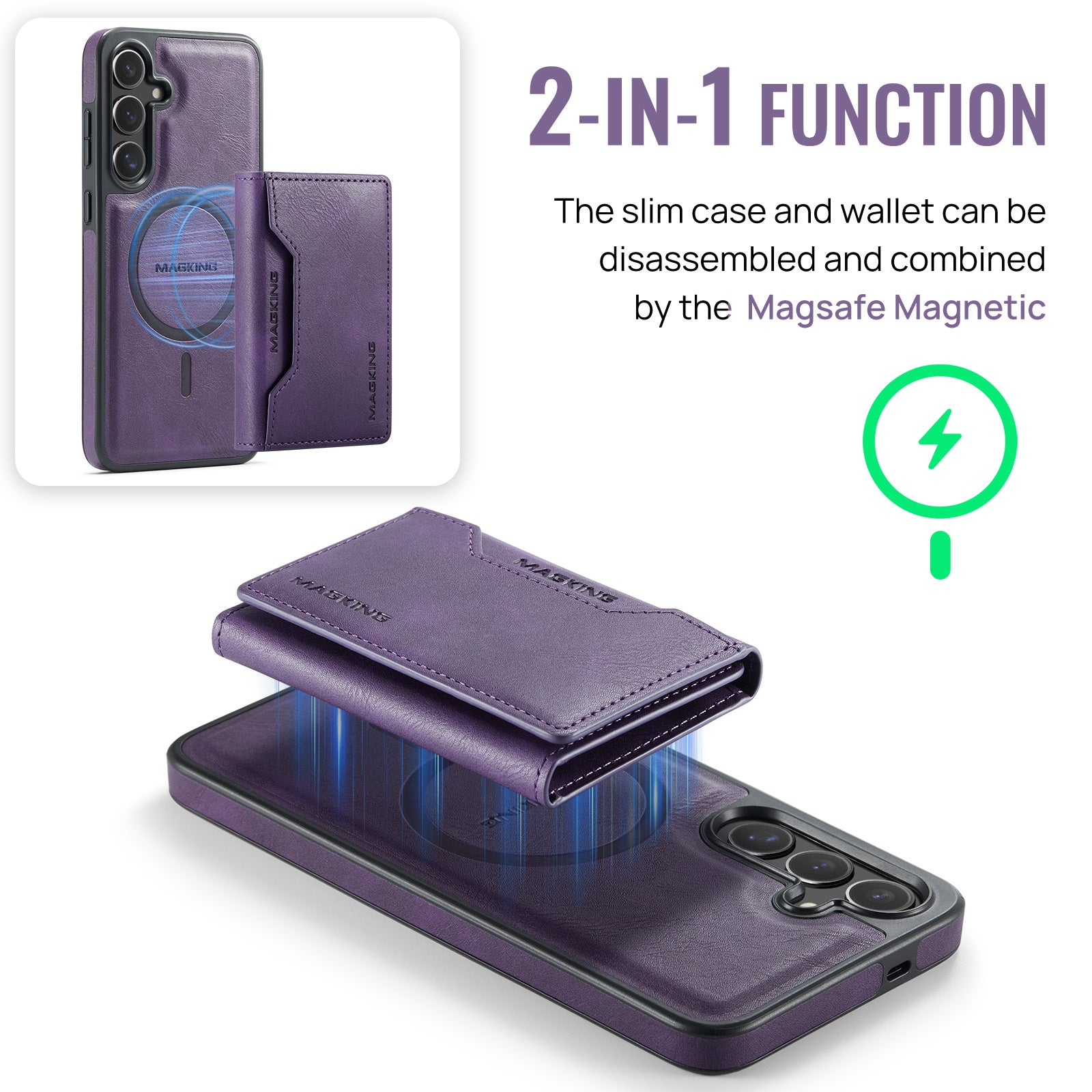 Galaxy S25 Magsafe Wallet [Purple]
