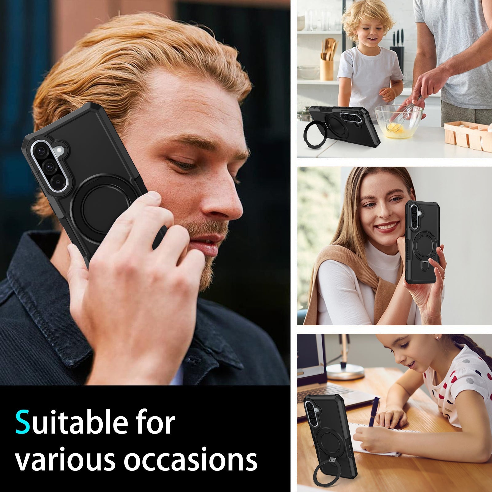 Samsung Galaxy A36 5G Heavy Duty Case [Black]