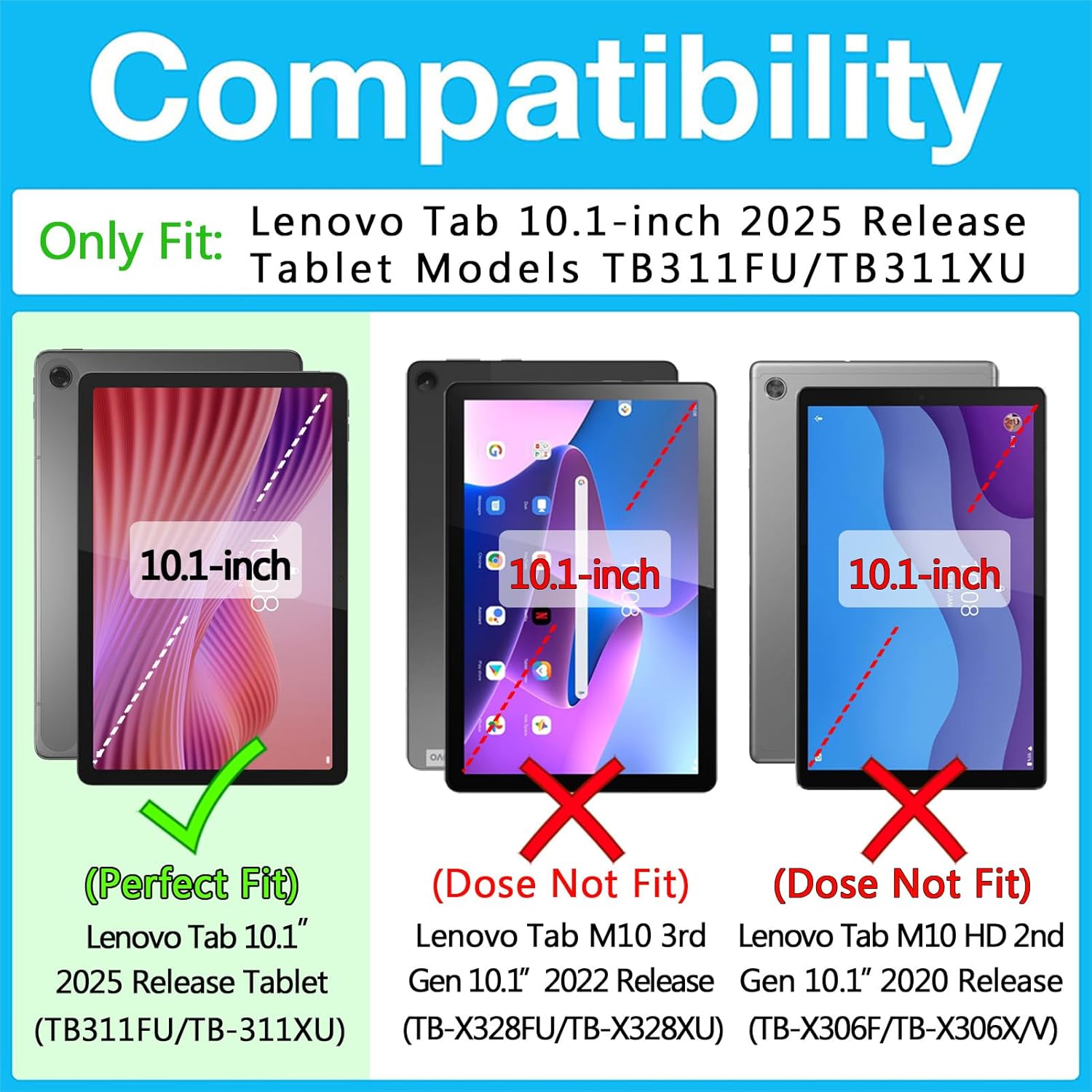 Lenovo Tab 10.1" 2025 Tb311 Soft Gel Case