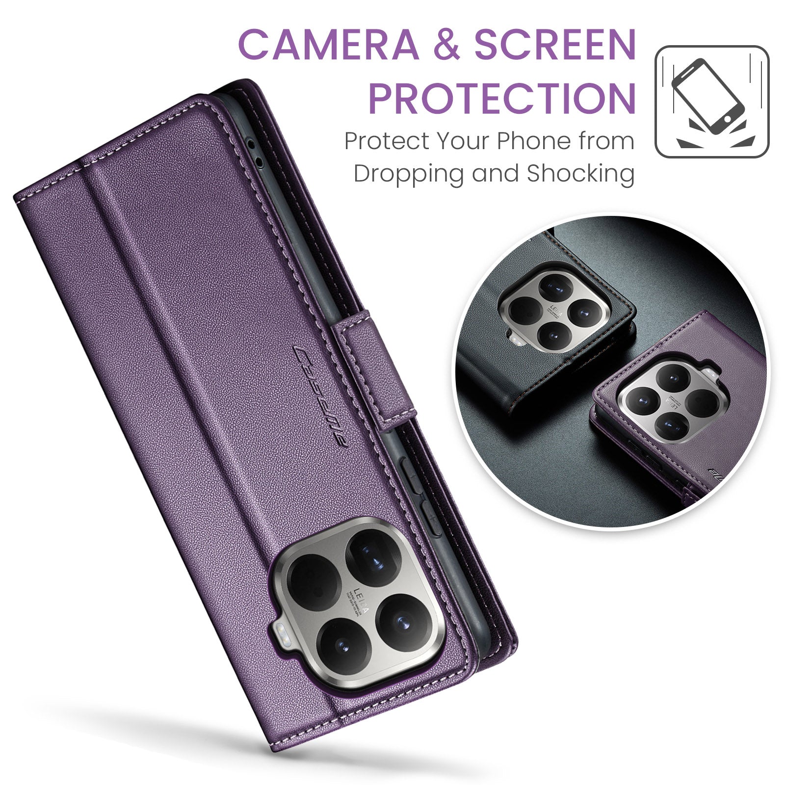 Xiaomi 15t Pro Pu Wallet Case [Purple]