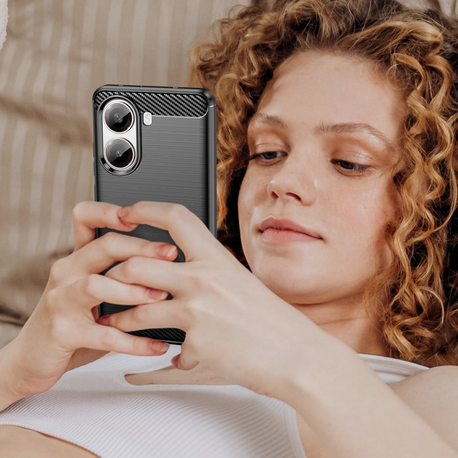 Xiaomi Poco X7 Pro Carbon Fibre Case [Black]