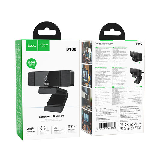 Hoco HD Computer Camera w/ 1080p 30FPS (D100)