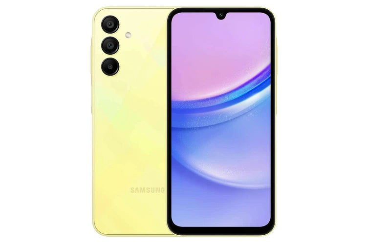 Samsung Galaxy A15 SM-A155/DS Mobile Phone [ 128GB / 4GB RAM - Yellow ]