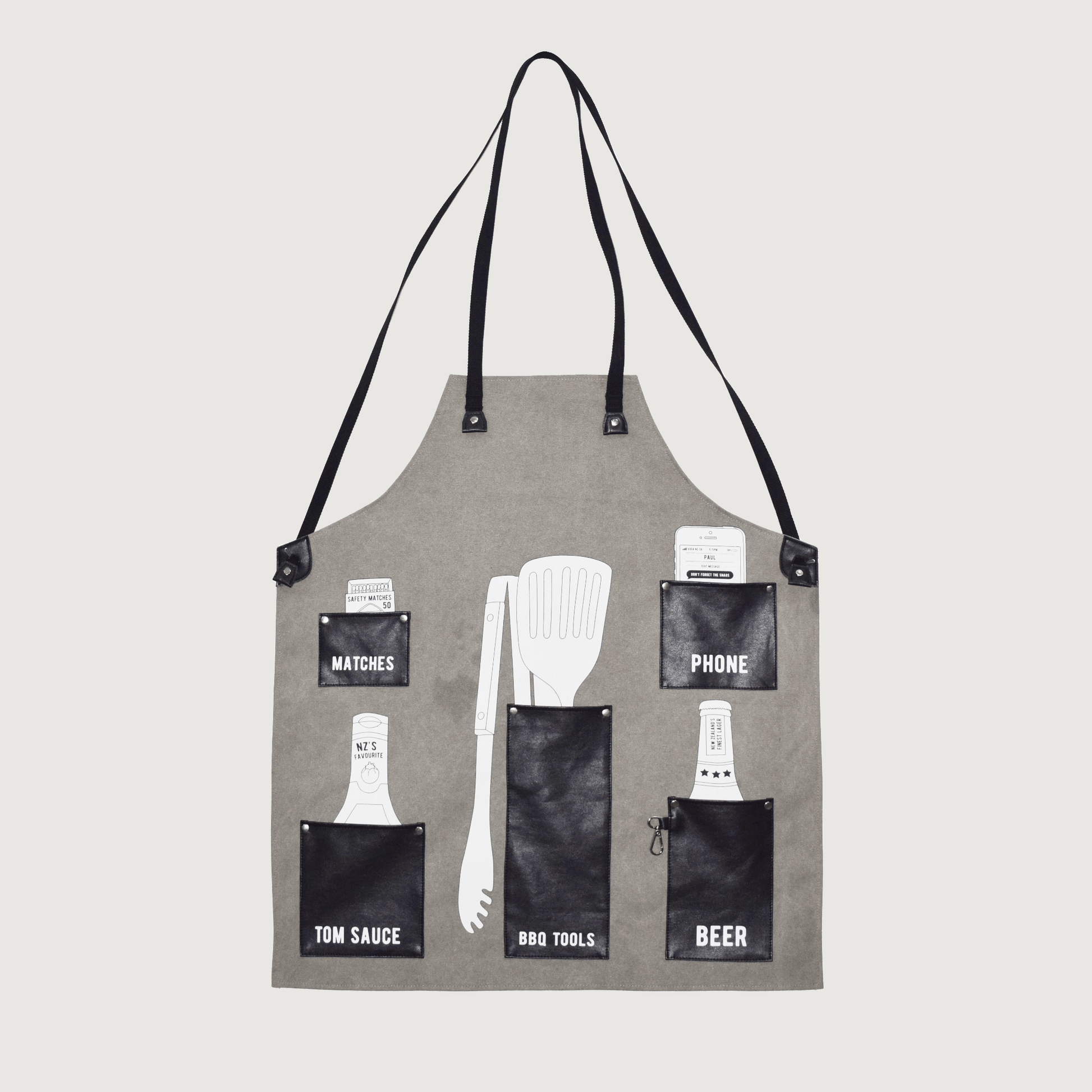 Moana Road Apron - BBQ [ Black - 6325]