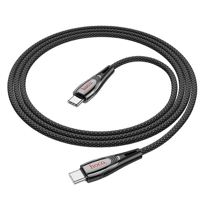 Hoco 60W Nylon Braided Metallic Usb Cable - Usb C To Usb C (U133)