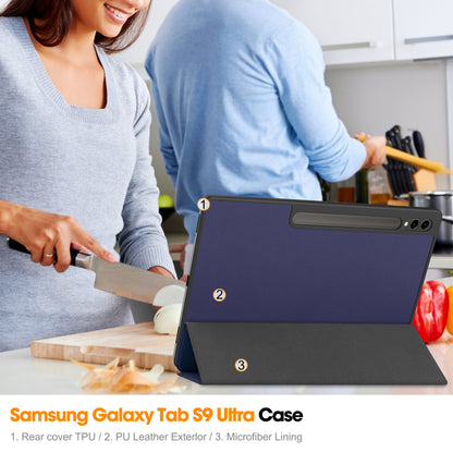 Galaxy Tab S10 Ultra X920 Tri-fold Pu Case [Navy]