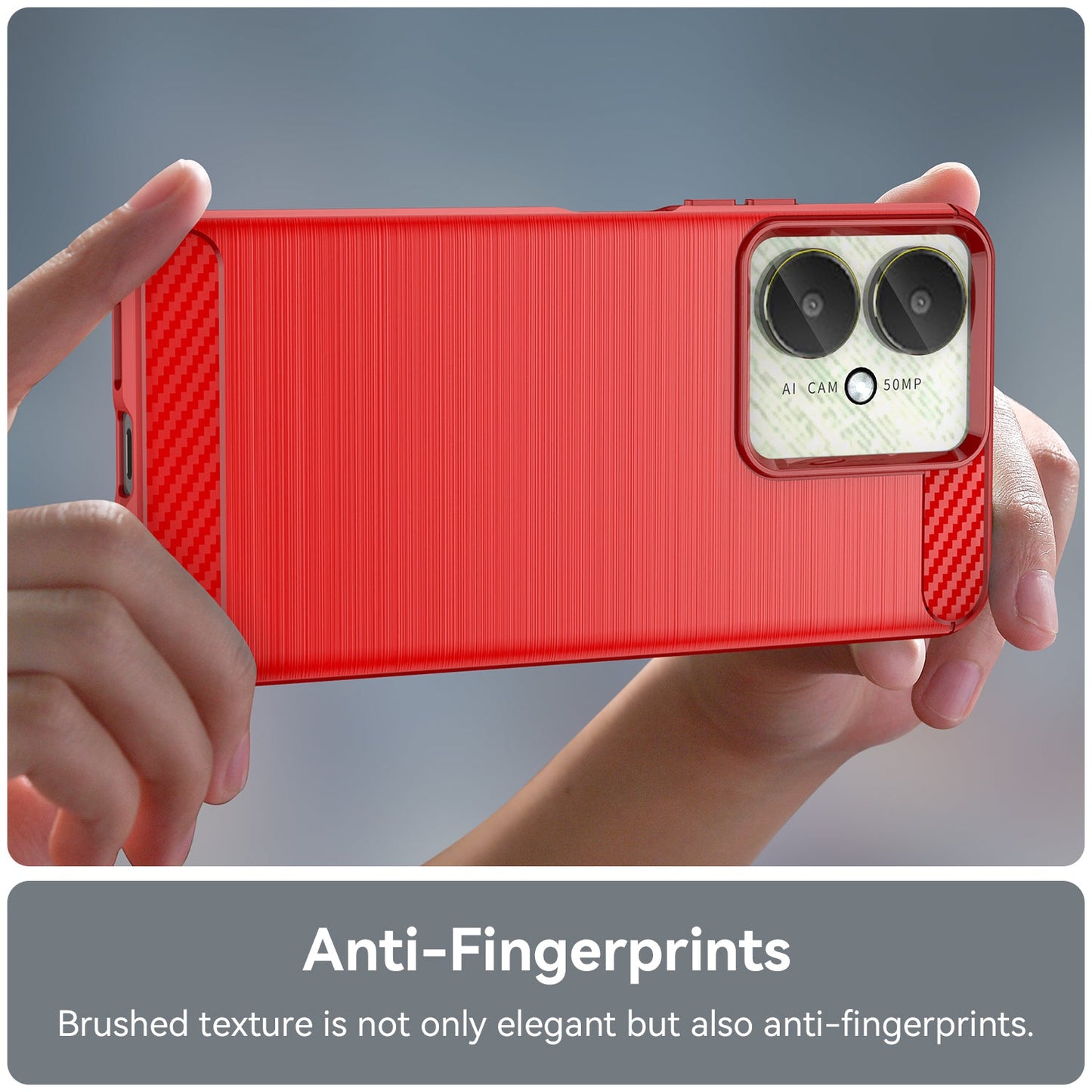 Xiaomi Redmi 13C 4G Carbon Fibre Case [Red]