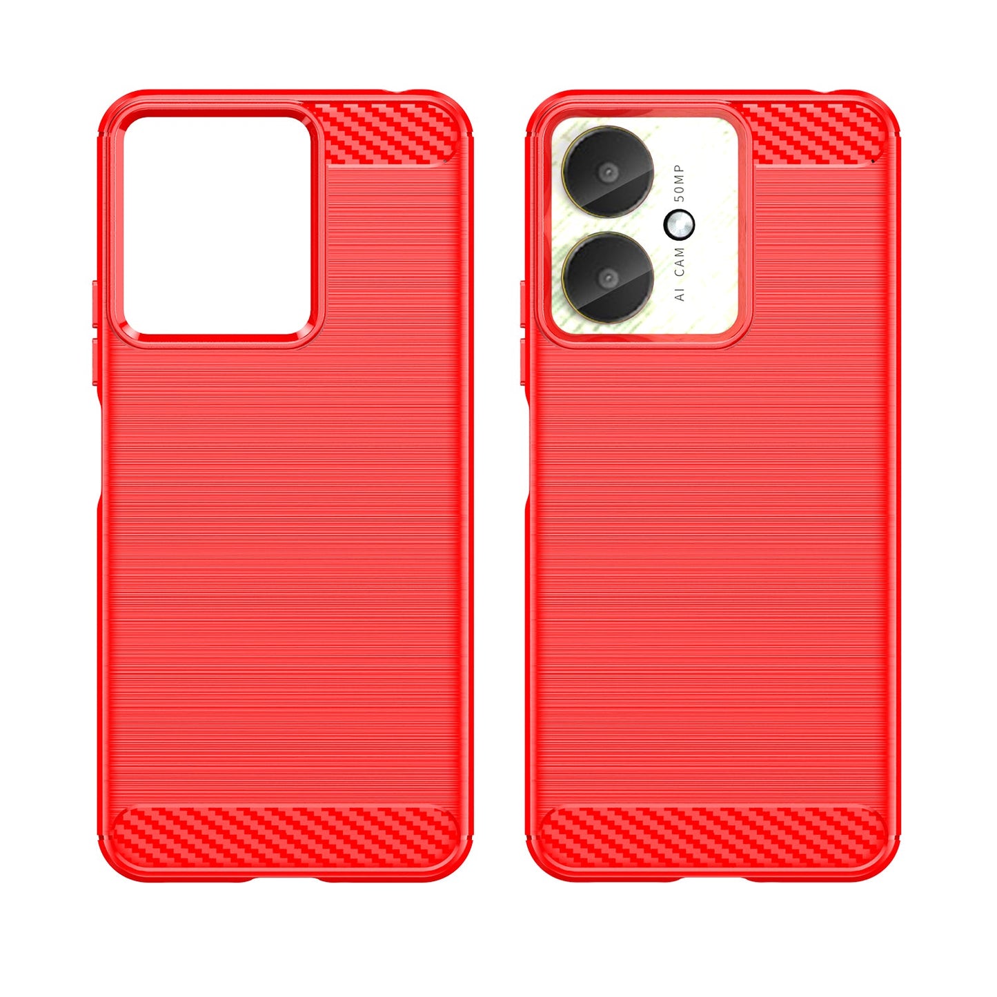 Xiaomi Redmi 13C 4G Carbon Fibre Case [Red]