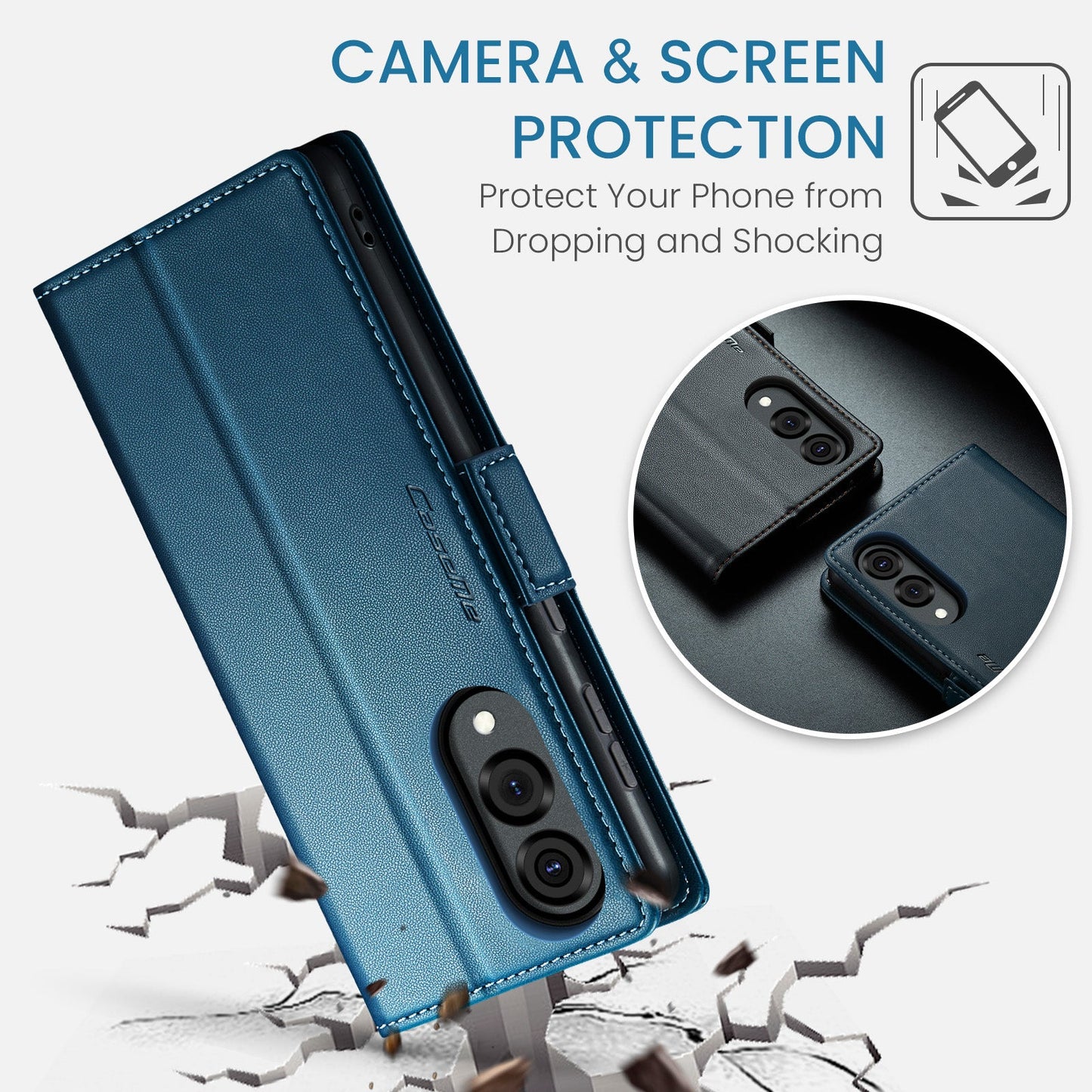 Galaxy S25 Edge Pu Wallet Case [Navy]