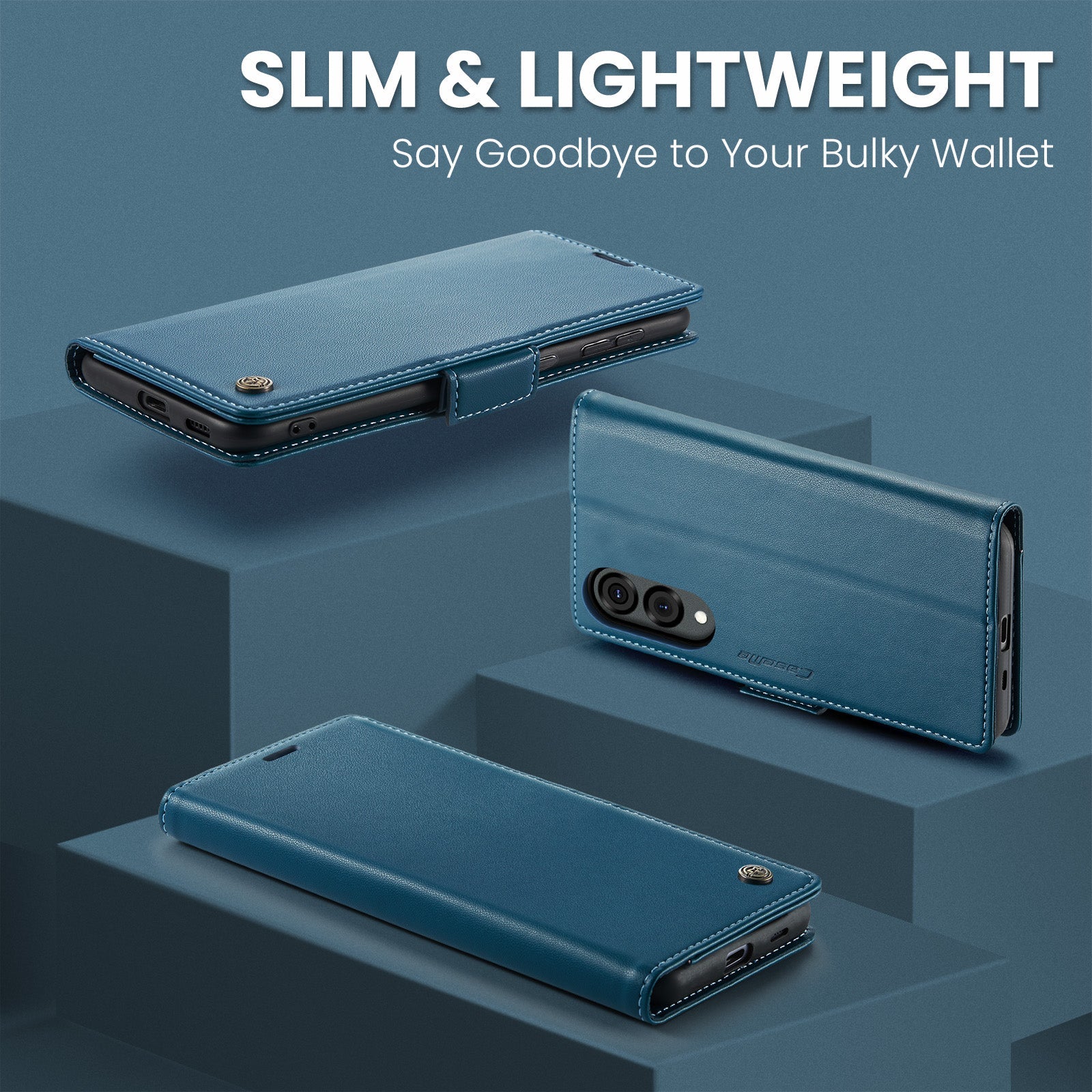 Galaxy S25 Edge Pu Wallet Case [Navy]