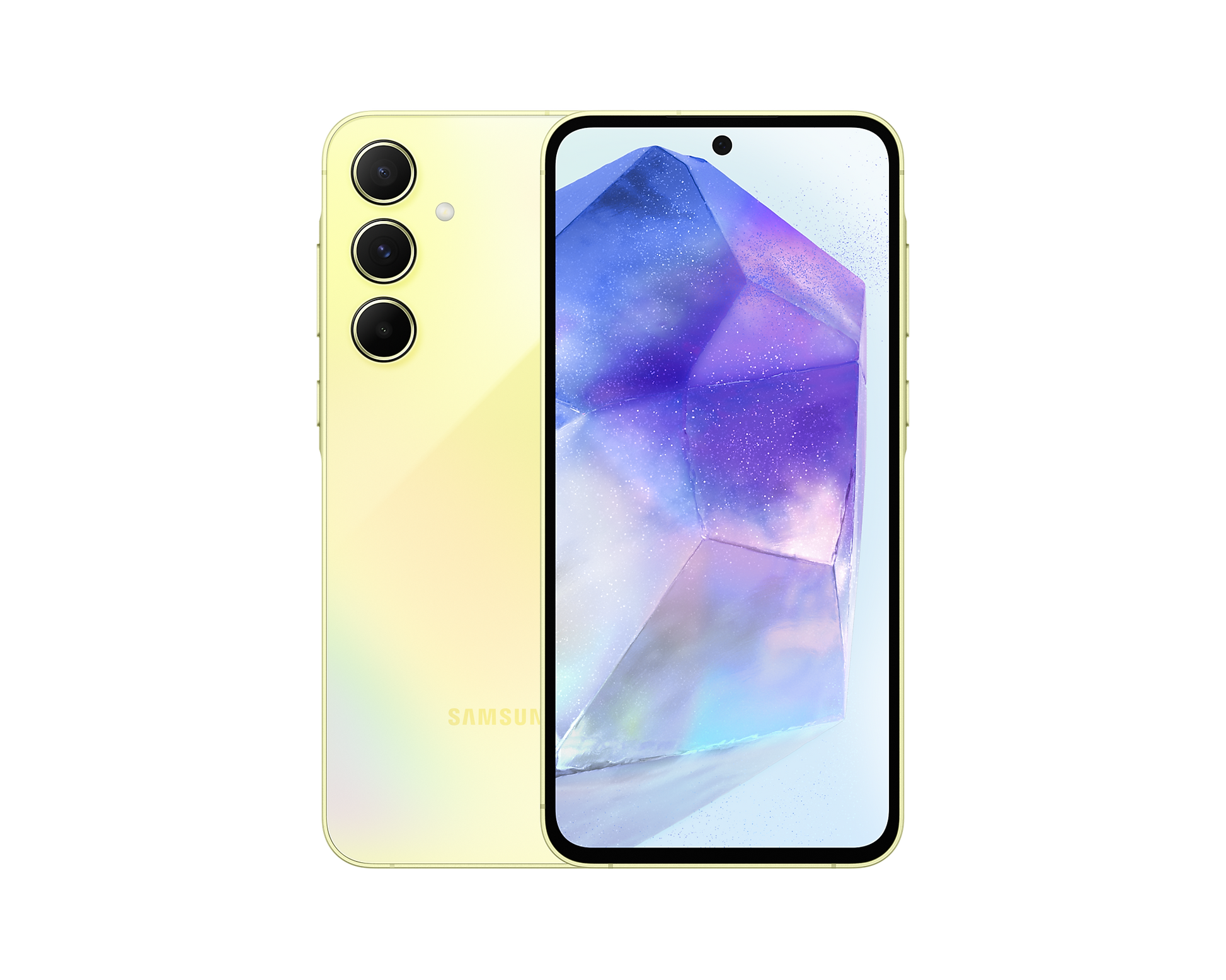 Samsung Galaxy A55 5G SM-A556/DS Mobile Phone [128GB / 8GB RAM - Awesome Lemon]