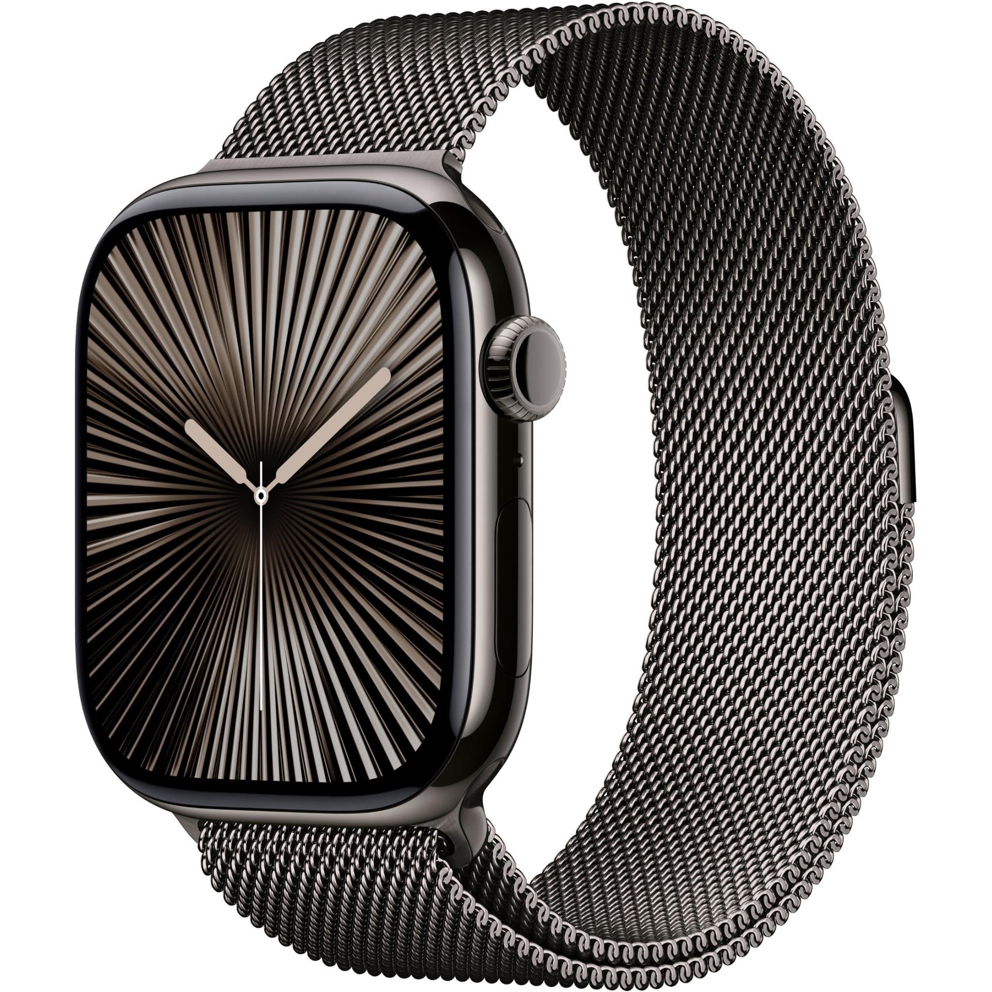 Apple Watch Series 10 GPS + Cellular 46mm Titanium Case [ Slate Milanese Loop S/M MC7R4 - Slate ]