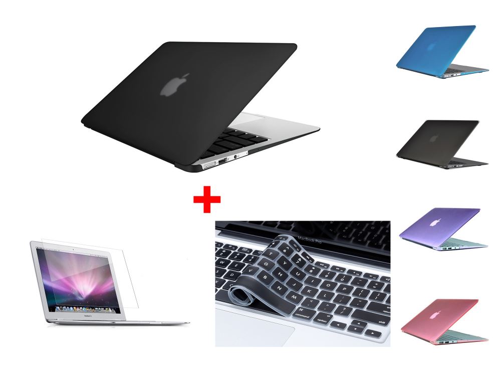 Macbook Air 11" (2012-2015) A1465 Matte Hard Case [Black]