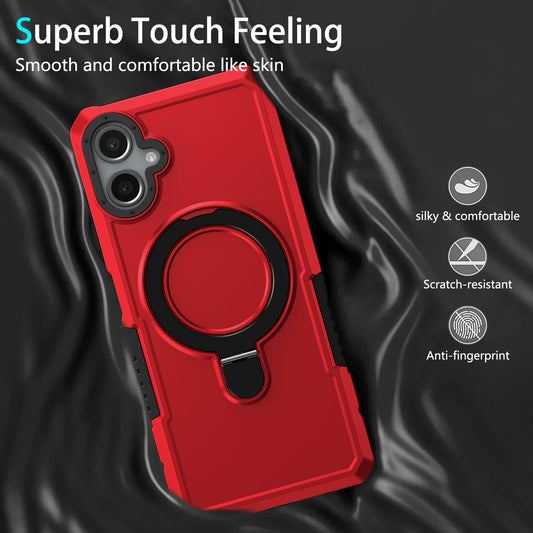 Galaxy A06 4G Kickstand Heavy Duty Case [Red]