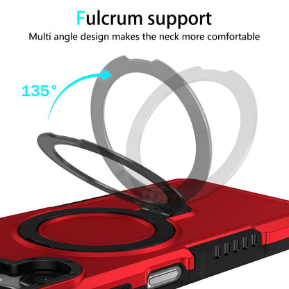 Galaxy A06 4G Kickstand Heavy Duty Case [Red]