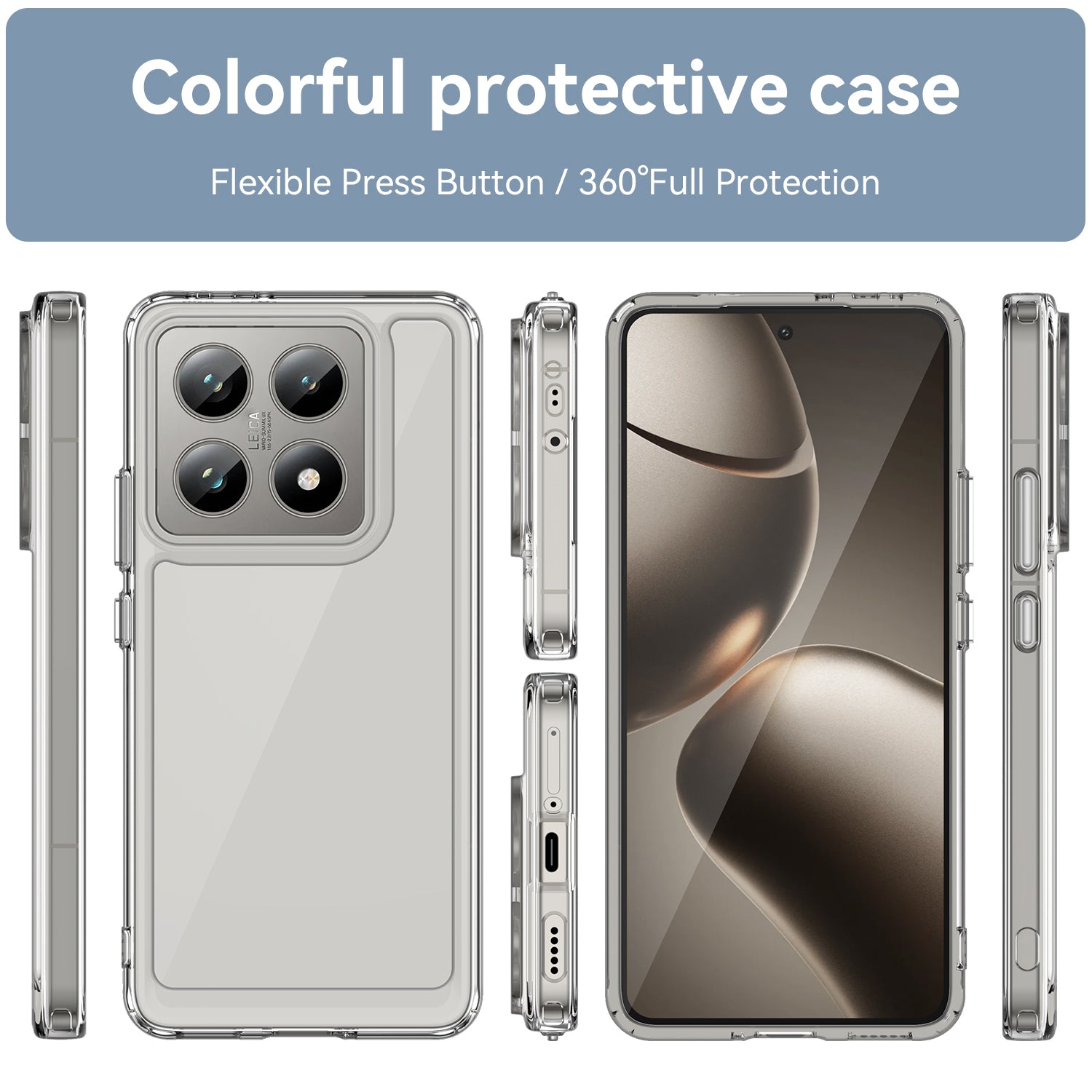 Xiaomi 14T Soft Gel Bumper Case [Clear]
