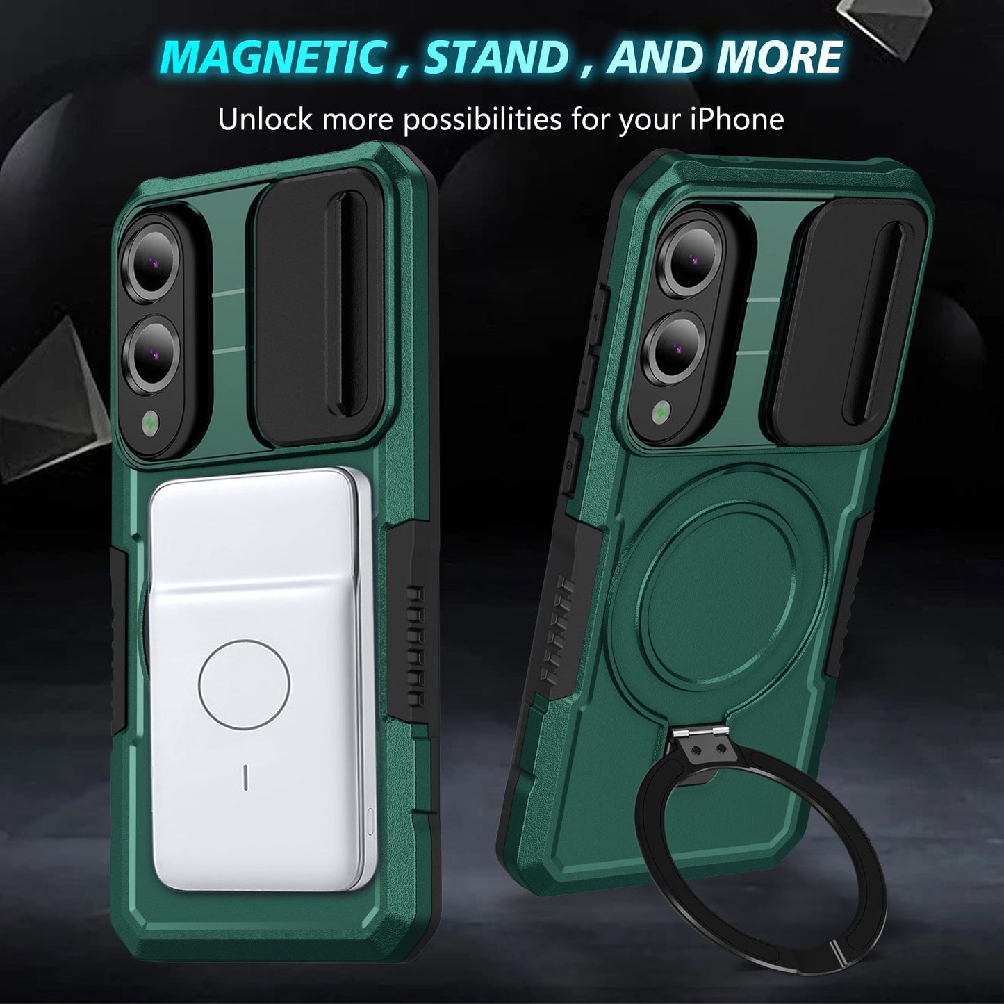 Samsung Galaxy S25 Edge Magsafe Sliding Cover Case [Teal]