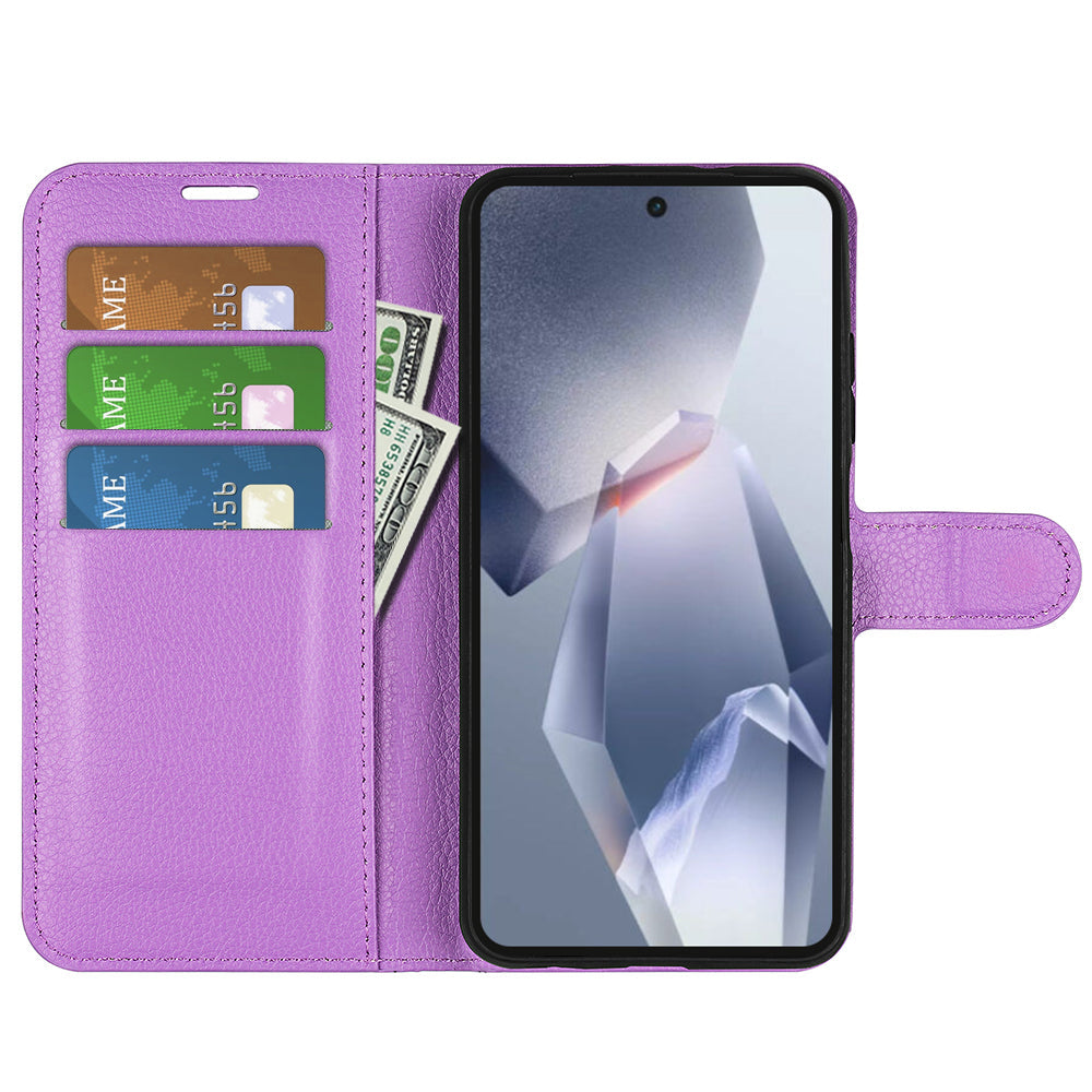 Oneplus 13R 5G Pu Wallet Case [Purple]