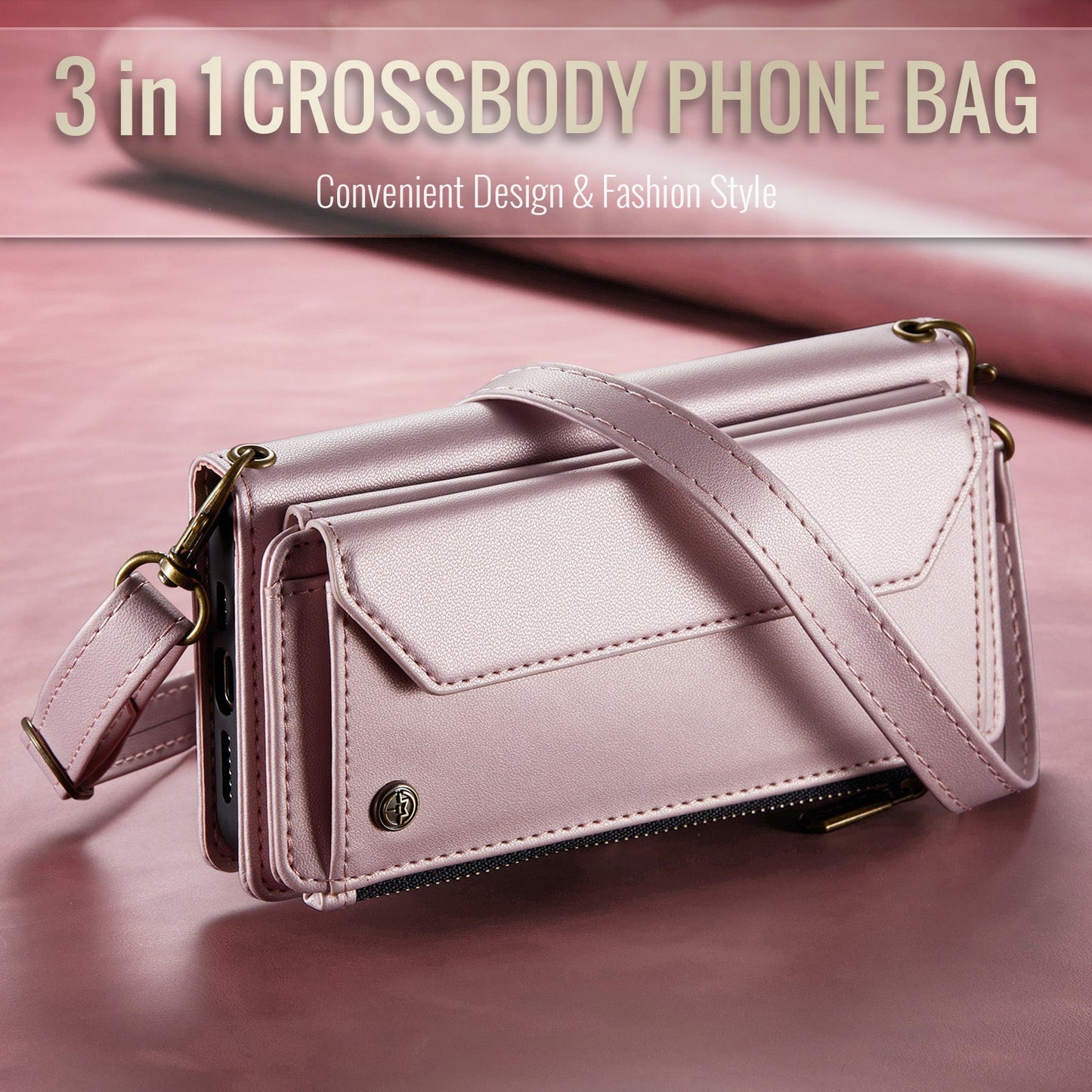 Galaxy Z Fold 6 Crossbody Wallet [Pink]
