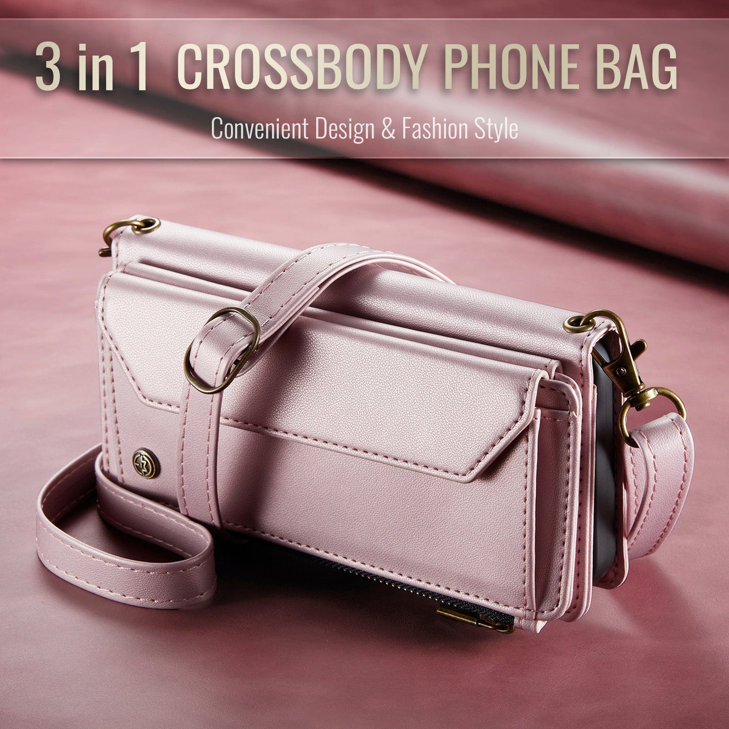 Galaxy Z Fold 6 Crossbody Wallet [Pink]