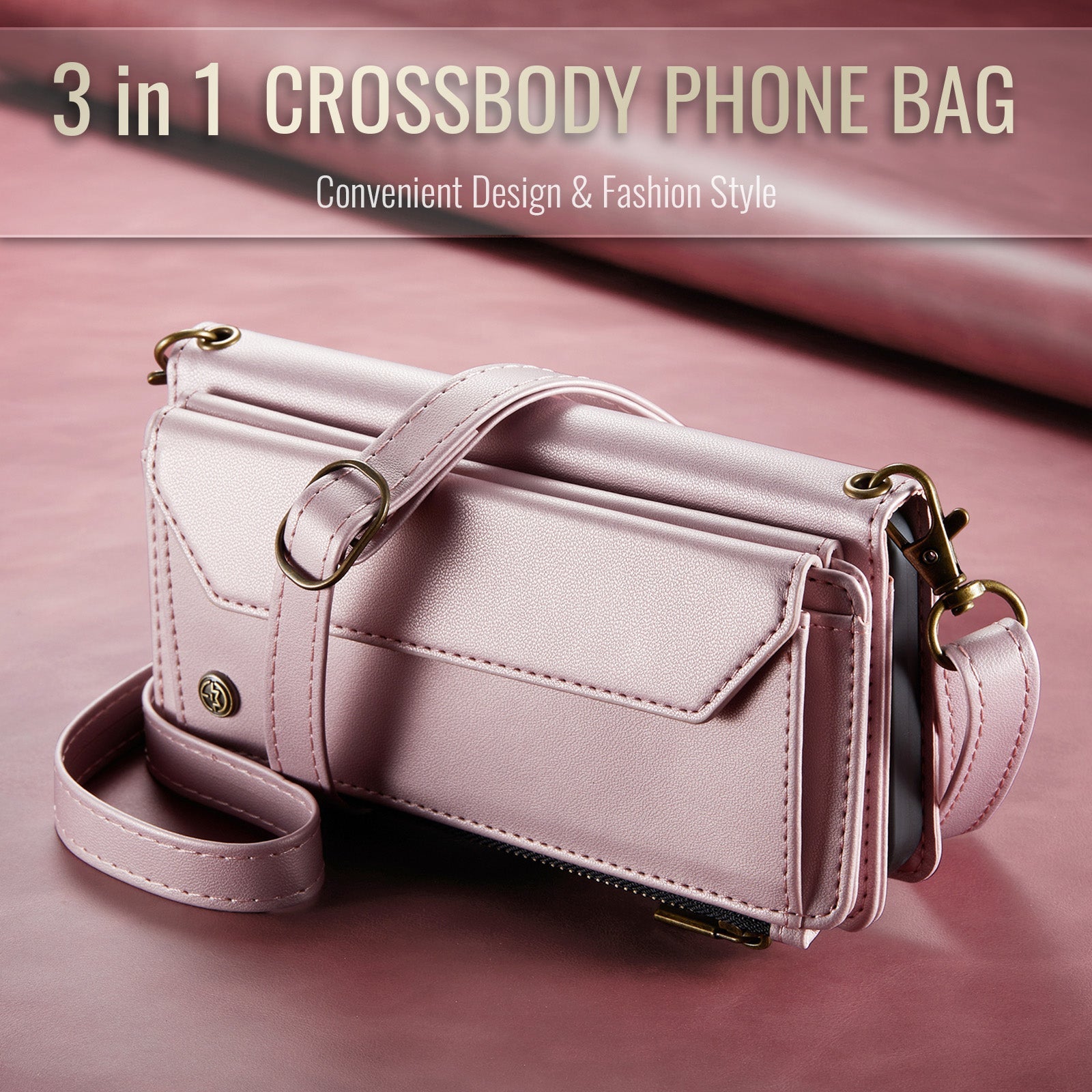 Galaxy Z Fold 6 Crossbody Wallet [Pink]