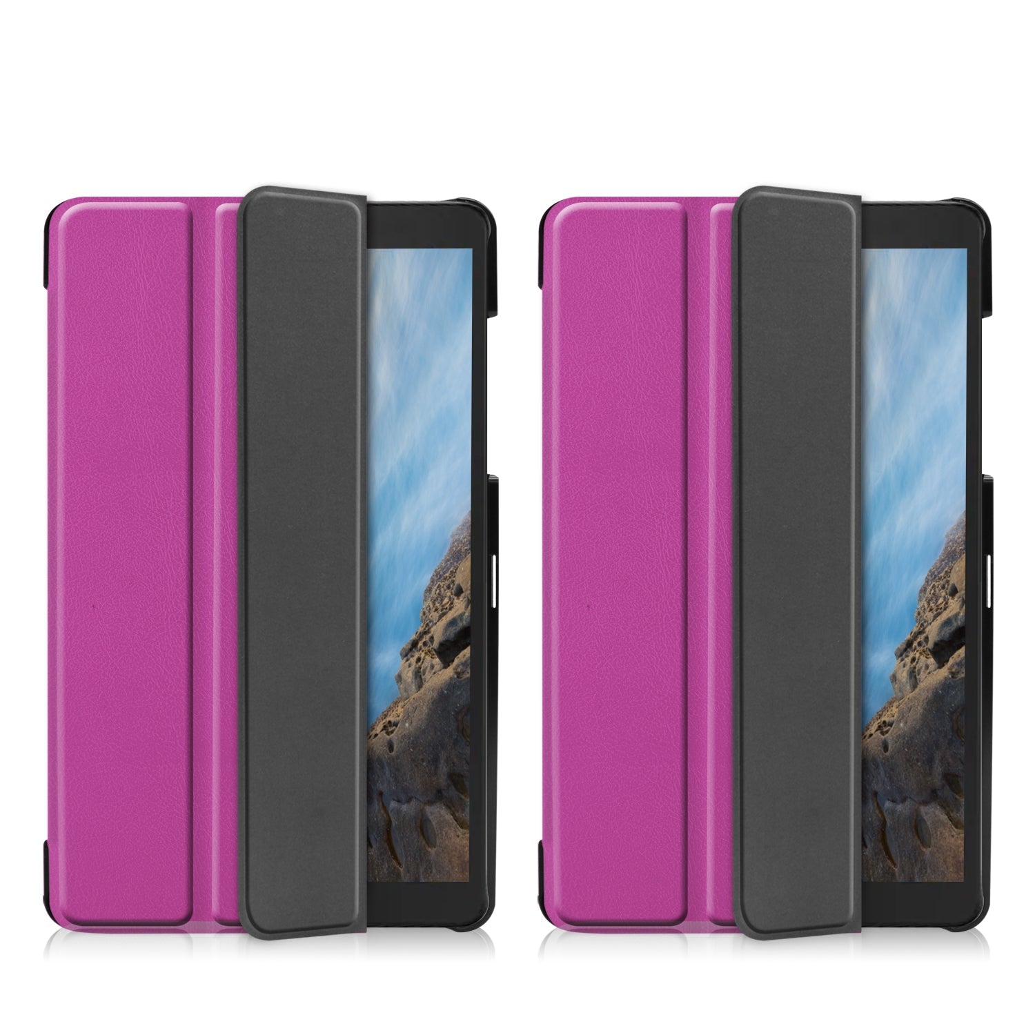 Galaxy Tab A 8.0 2019 T290 Tri-fold Pu Case [Purple]