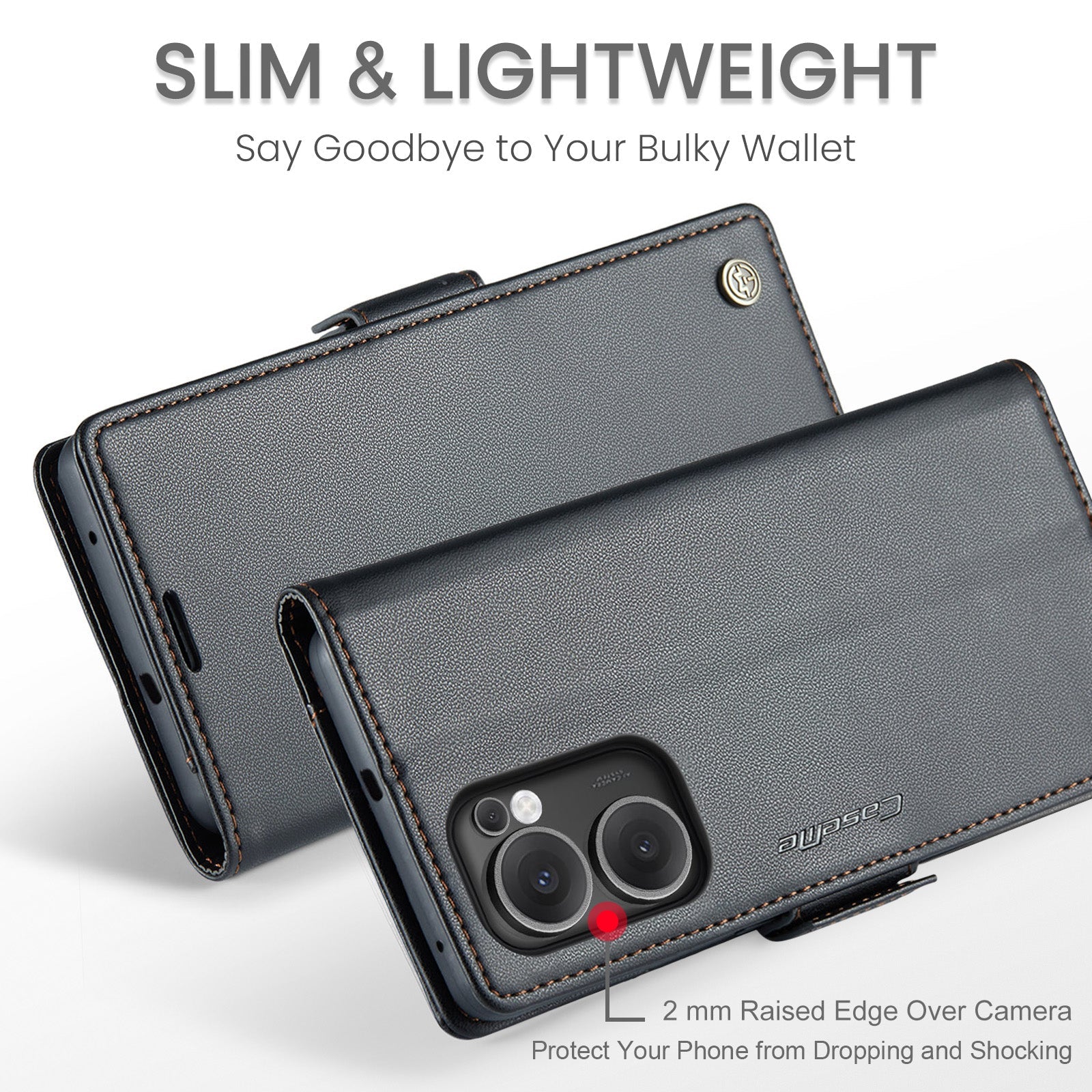 Oppo Reno 13 F 5G Pu Wallet Case [Black]