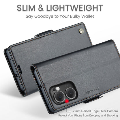 Oppo Reno 13 F 5G Pu Wallet Case [Black]