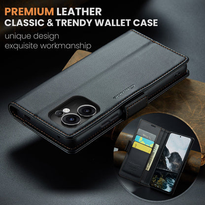 Oppo Reno 13 F 5G Pu Wallet Case [Black]
