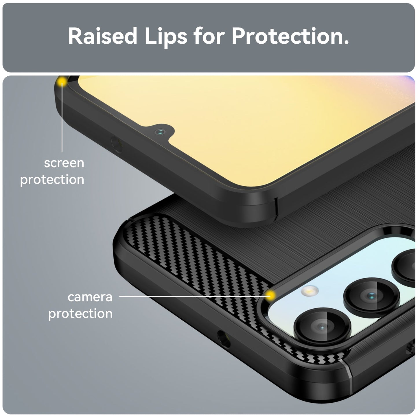 Galaxy A16 5G Carbon Fibre Case [Black]