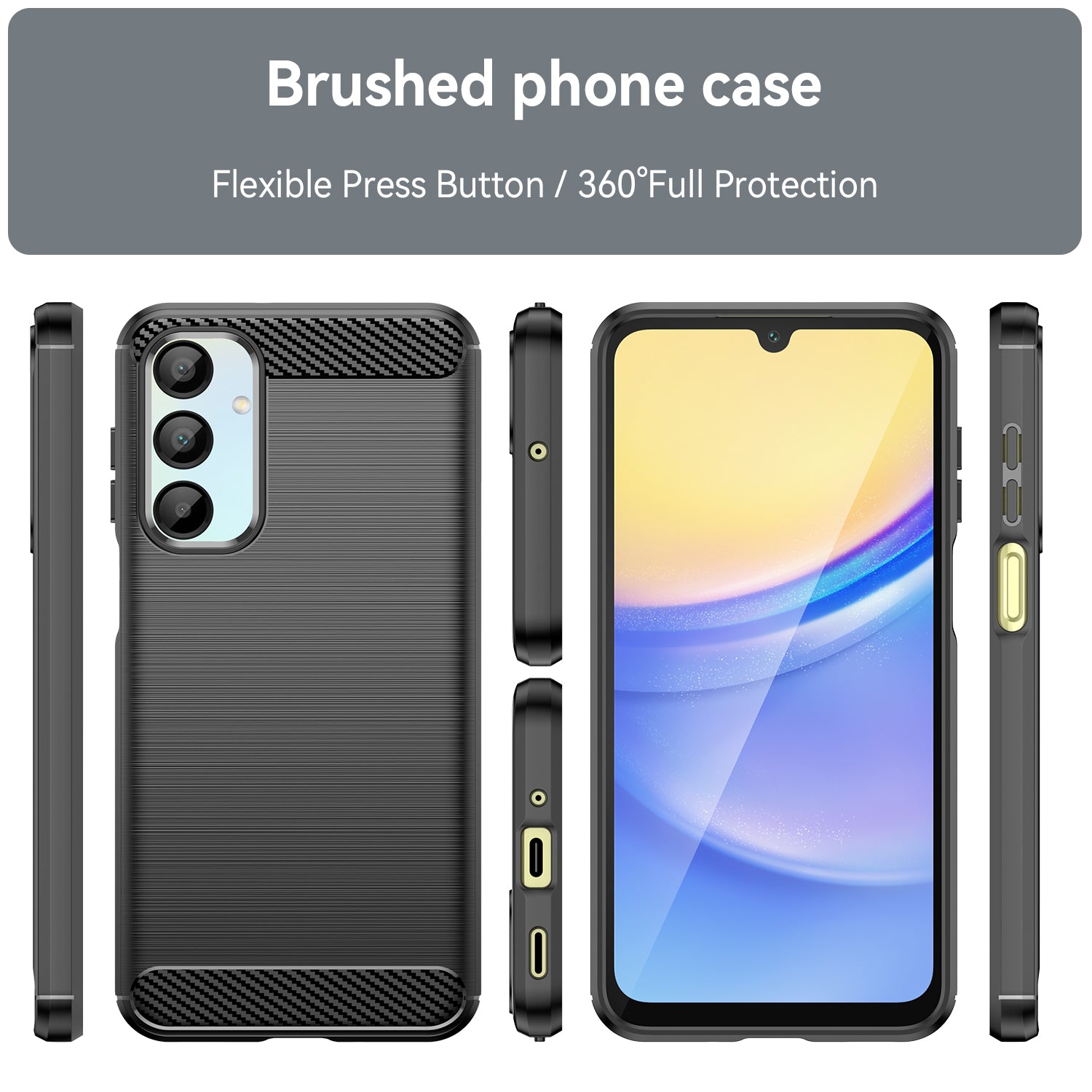 Galaxy A16 5G Carbon Fibre Case [Black]