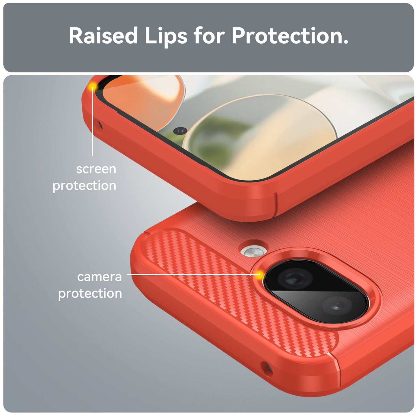 Google Pixel 9a Carbon Fibre Case [Red]