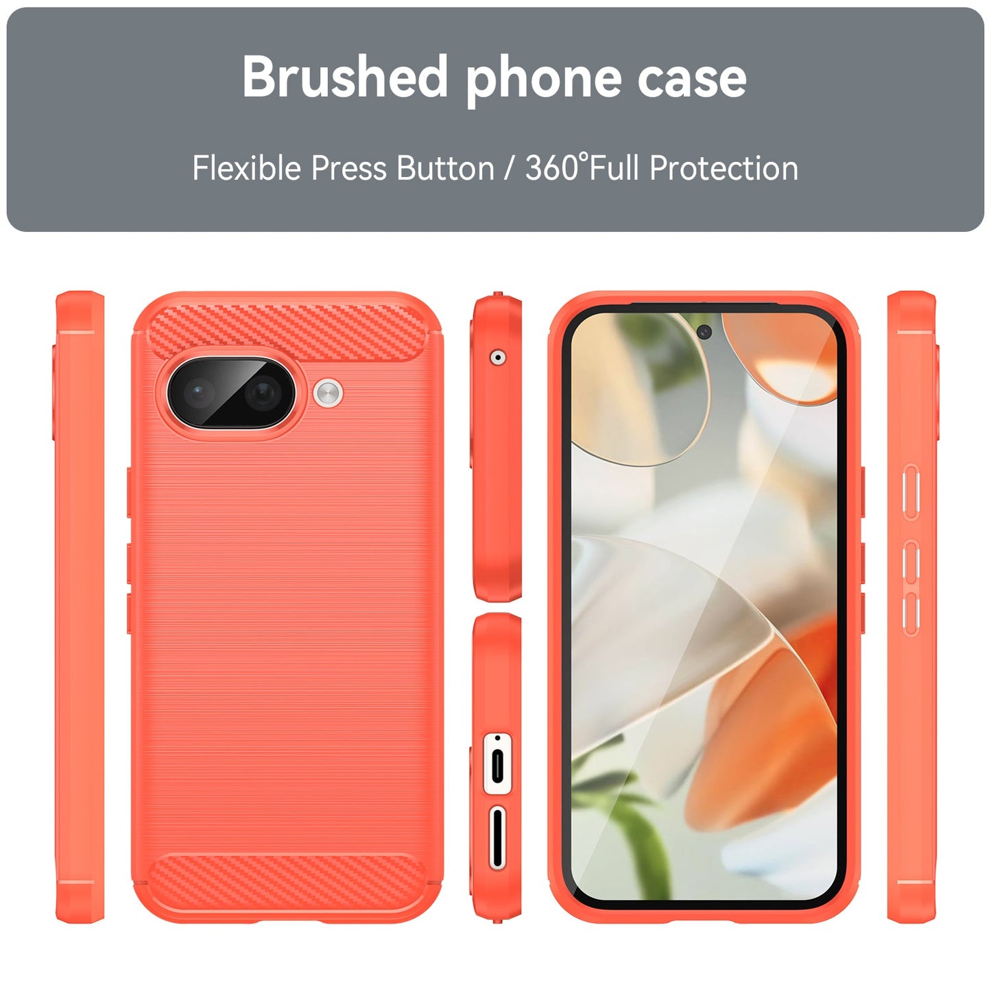 Google Pixel 9a Carbon Fibre Case [Red]