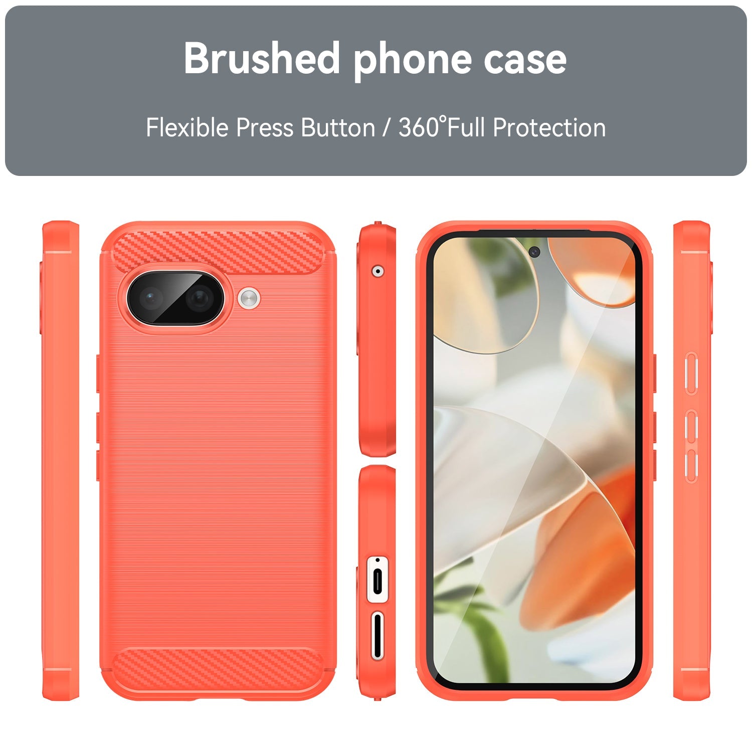 Google Pixel 9a Carbon Fibre Case [Red]