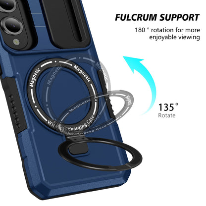 Galaxy S25 Edge Magsafe Sliding Cover Case [Navy]