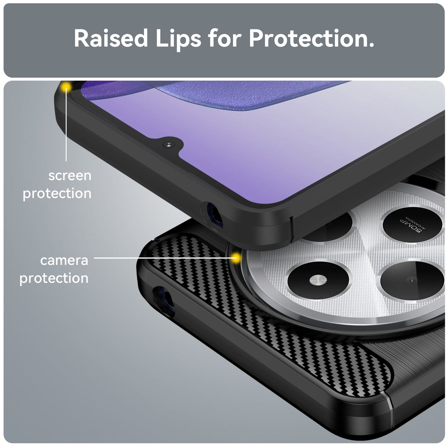 Xiaomi Redmi 14C Carbon Fibre Case [Black]
