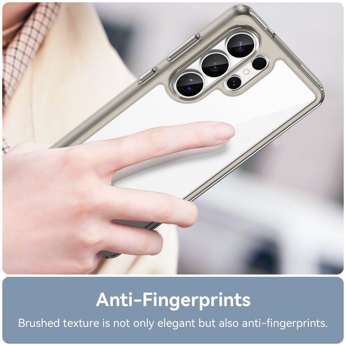 Galaxy S26 Ultra Soft Gel Case [Clear Grey]