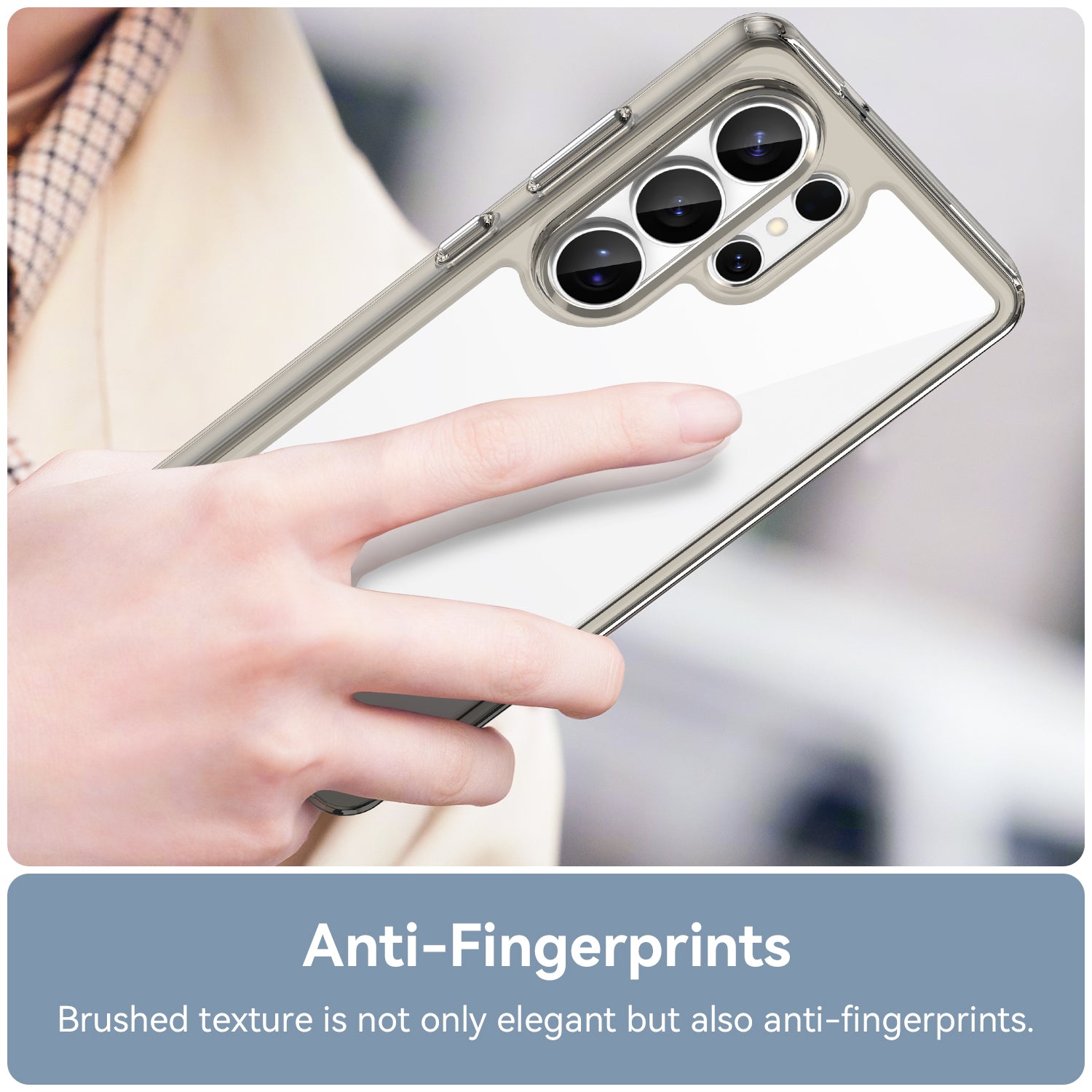 Galaxy S26 Ultra Soft Gel Case [Clear Grey]