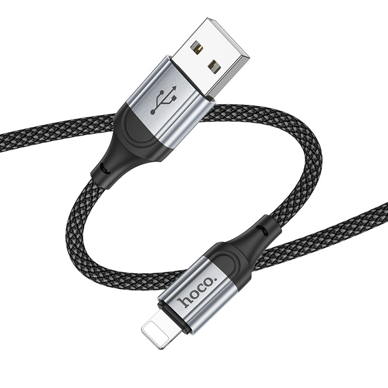Hoco Fast Charging Nylon Braided USB Cable (X102) [ Lightning]
