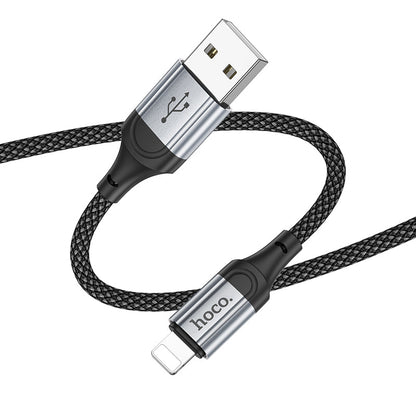 Hoco Fast Charging Nylon Braided USB Cable (X102) [ Lightning]