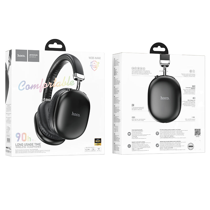 Hoco Premium Bluetooth Headset w/ 90 Hours, Comfort Fit (W35 Max)