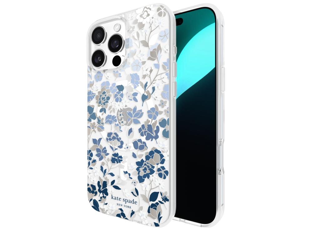 Kate Spade Protective(MS)(RC)-iPh 16 Pro Max-Flowerbed Ble