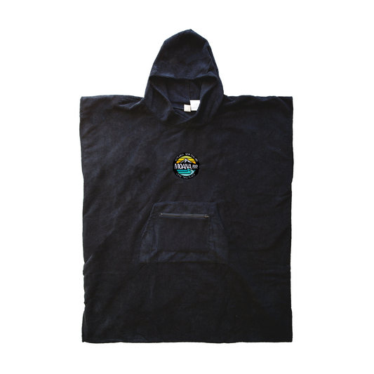 Moana Road Towel Hoodie [ Adults / Black Zip Pocket - 5310]