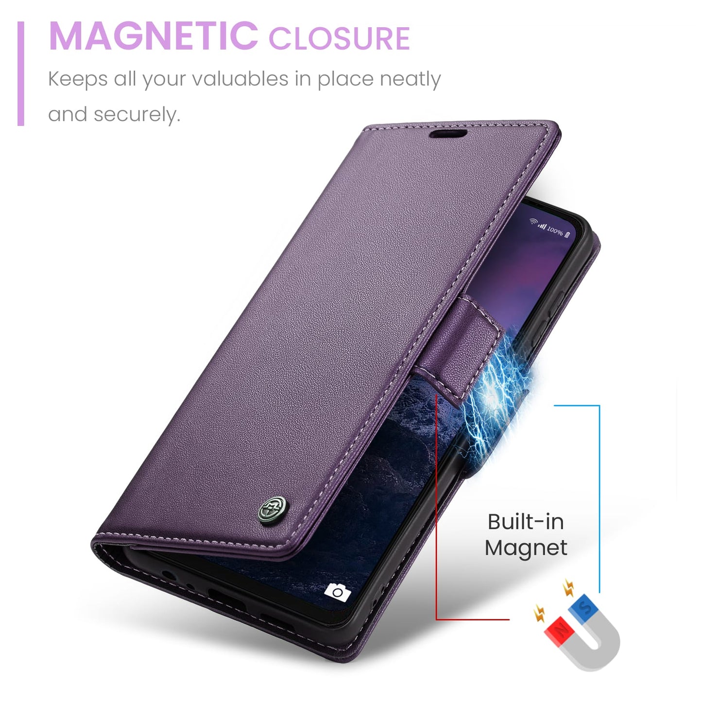 Samsung Galaxy A07 Pu Wallet Case [Purple]